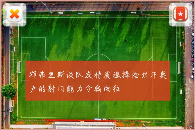 邓弗里斯谈队友特质选择恰尔汗奥卢的射门能力令我向往